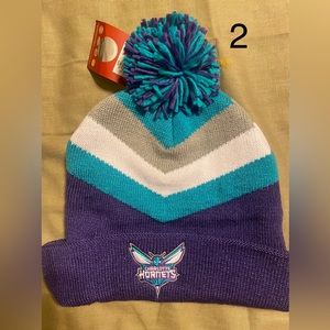Charlotte Hornets beanie cap, Snow Hat, Knit, Toboggan, Toque Hat Cuff Bottom